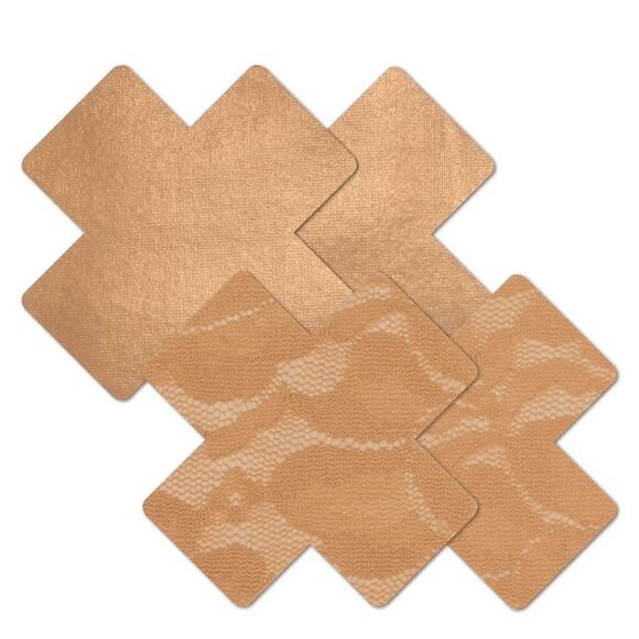 Bristols Six: Nippies® Cross-Shaped Disposable Nipple Cover Set – Caramel - Picture 1 of 7